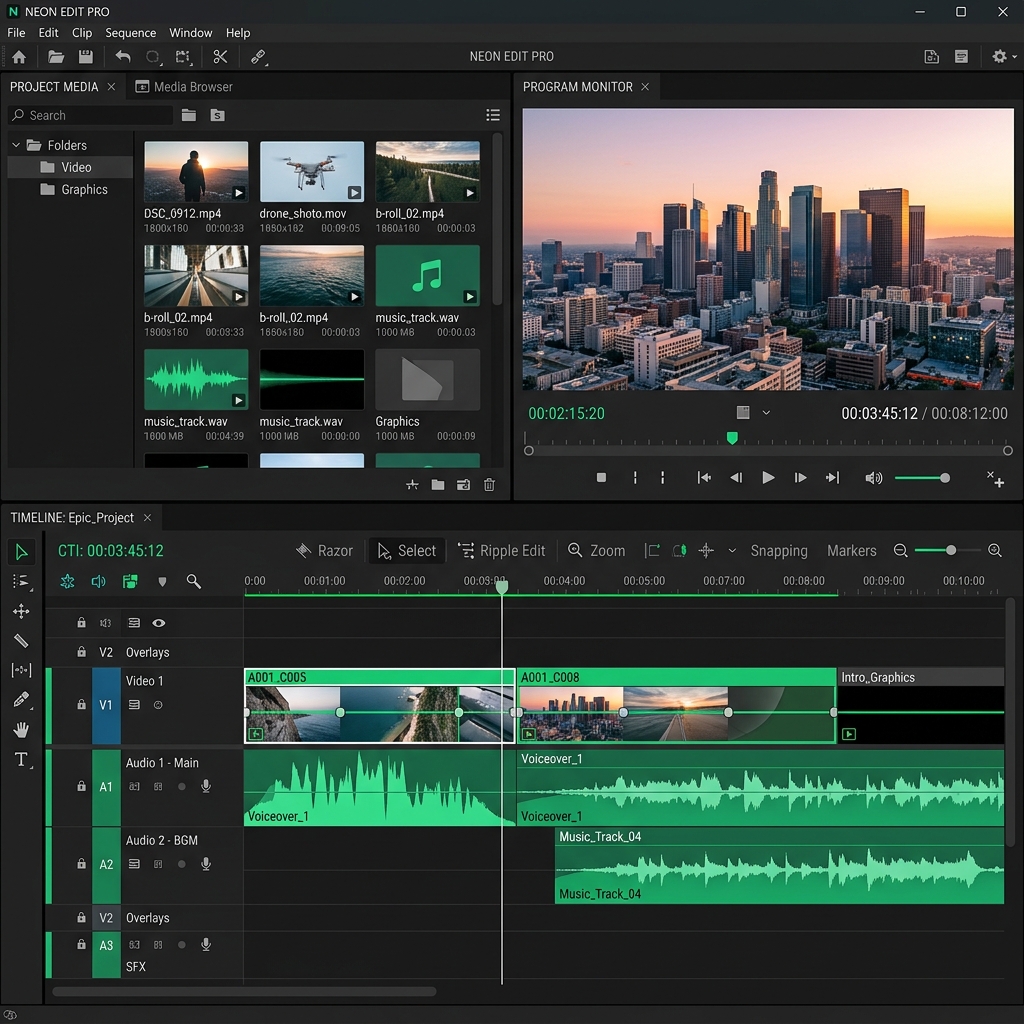 OpenCut ekran görüntüsü